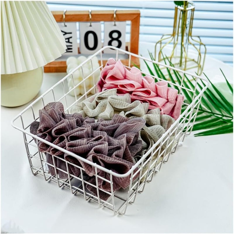 MOSYFEIBI Washcloth Loofah Combo 2-in-1 Loufee Wash Cloth That Holds Bar Soap-Exfoliation Mesh Shower Ball for Body Wash&Smooth Skin+Free Loofah Dish Towel - Image 4